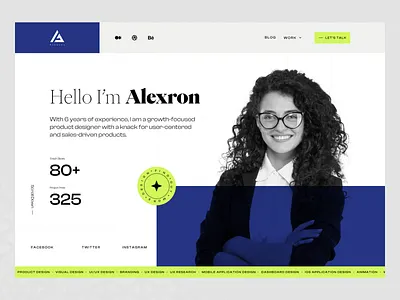 Personal Portfolio Site best ui design branding clean landing page minimal personal branding personal portfolio design portfolio trend 2023 ui design uxui uxui design website design