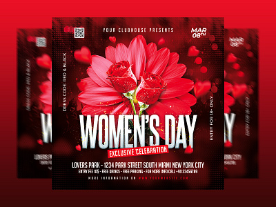 Women's Day Flyer branding club club flyer clubhouse flyer design flyer template holiday instagram ladies night ladiesnight logo mom mothers day nightclub party women day womens day womens day 2023