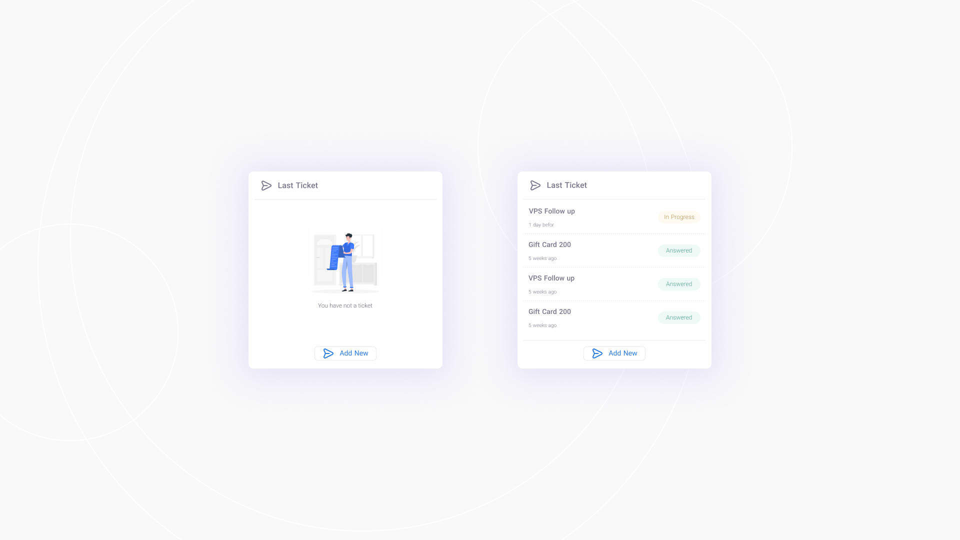 Ticket Card design simple ticket ticket card ticket empty state ui ui kit uidesign web