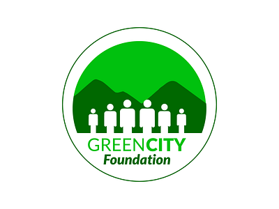 Green City Foundation Logo branding city logo design graphic design illustration logo non profit logo typography vector