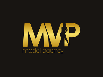 MVP Model Agency branding design graphic design illustration logo modeling agency logo typography vector