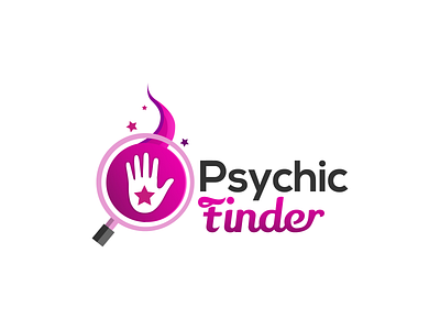 Psychic Finder Logo branding design graphic design illustration logo psychic finder logo psychic logo typography vector web logo