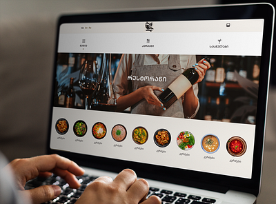 Restaurant Awa design mobile ui ux website