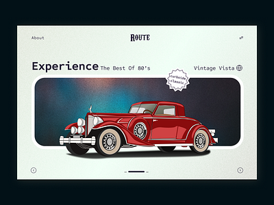 Vintage Car branding car graphic design theme ui vintage