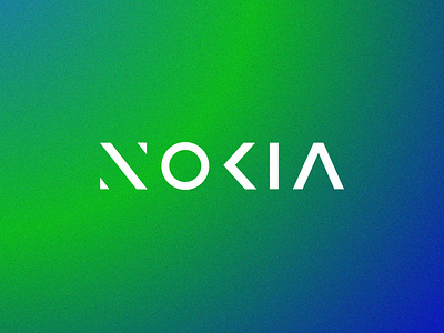 Nokia Logo Redesign | Just Made For Fun!!! a b c d e f g h i j k l blue branding creative gradient green lettering letters logo logo design logos logotype m n o p q r s t u v w x y z minimal negative space nokia nokia brand nokia logo nokia logo redesign nokia redesign