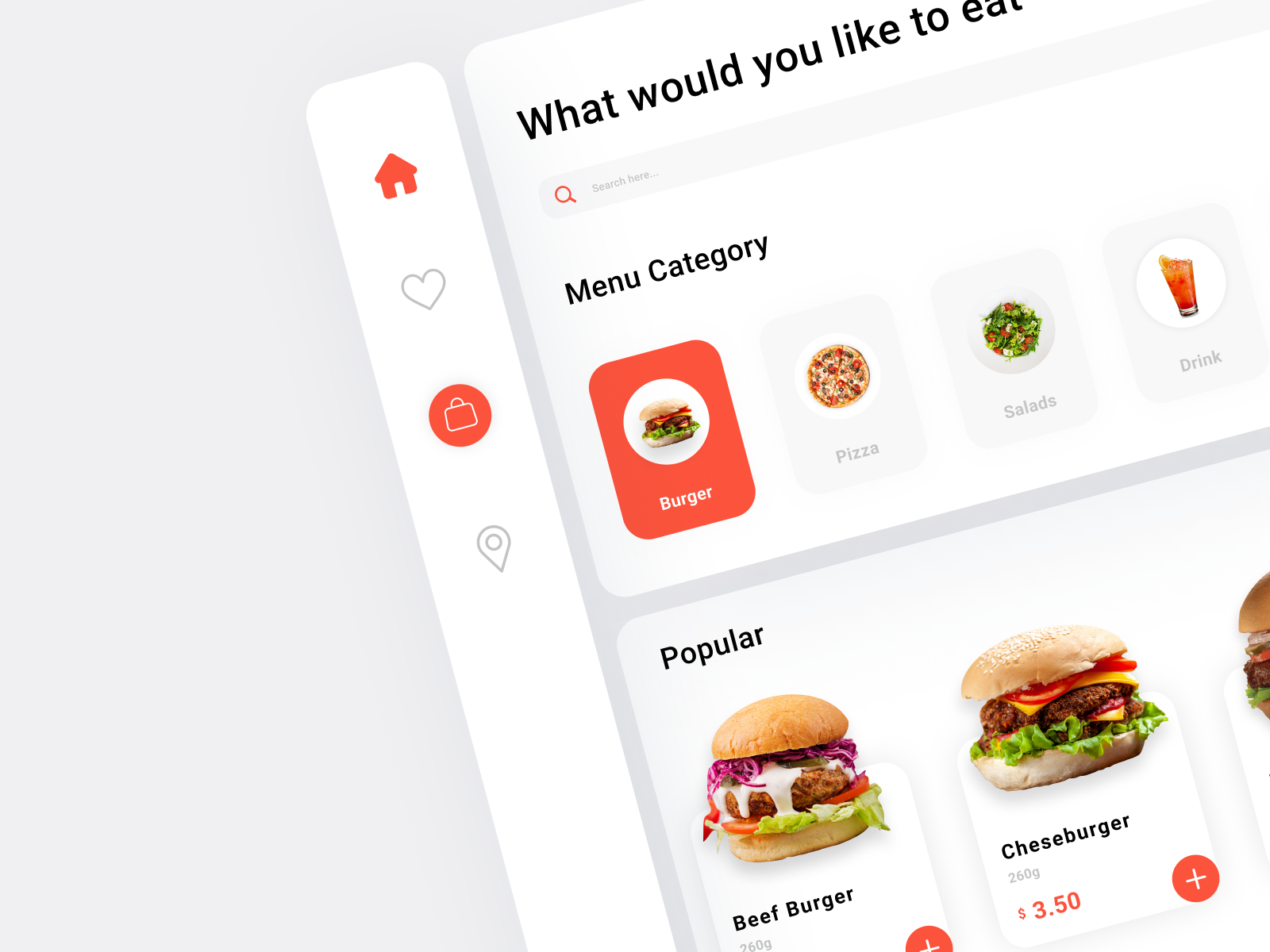 Foods admin panel by Arevik on Dribbble