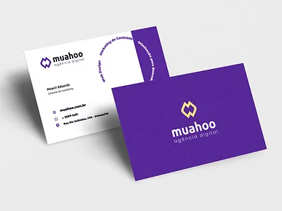 Novo Logotipo Muahoo Agência Digital - Cartão de visitas branding graphic design logo