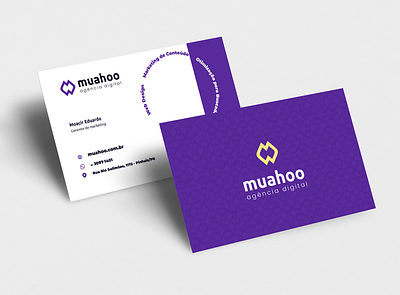 Novo Logotipo Muahoo Agência Digital - Cartão de visitas branding graphic design logo