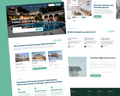 Real Estate Agency Website 3d branding design realestate ux webdesign website