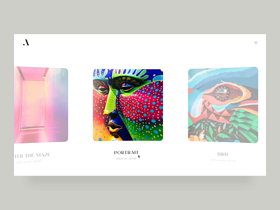 Art gallery animation card gallery inspiration interaction nft nft art product card scroll ui web