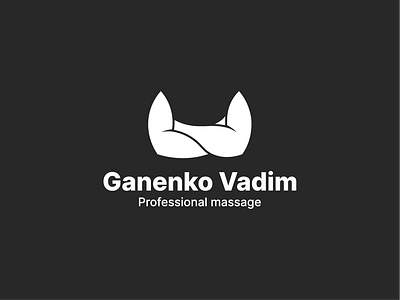 Logo Ganenko Vadim (Massage) brand design graphic design identity logo logos logotype massage vector