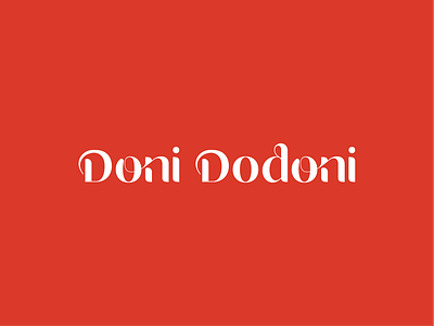 Logo Doni Dodoni brand design foodlogo graphic design identity logo logos logotype type vector