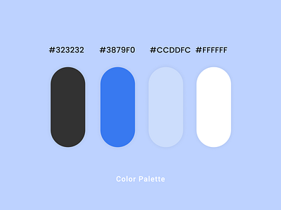 Color palette blue branding color design mobile app palette
