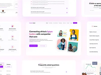 NGO Charity Website Platform branding child education education charity landing page learning website modern website ngo charity website platform ngo website school charity ui
