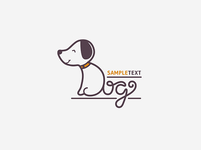 Dog logo branding design dog doggy graphic design lettering logo pet puppy shop vector vet clinic veterinary