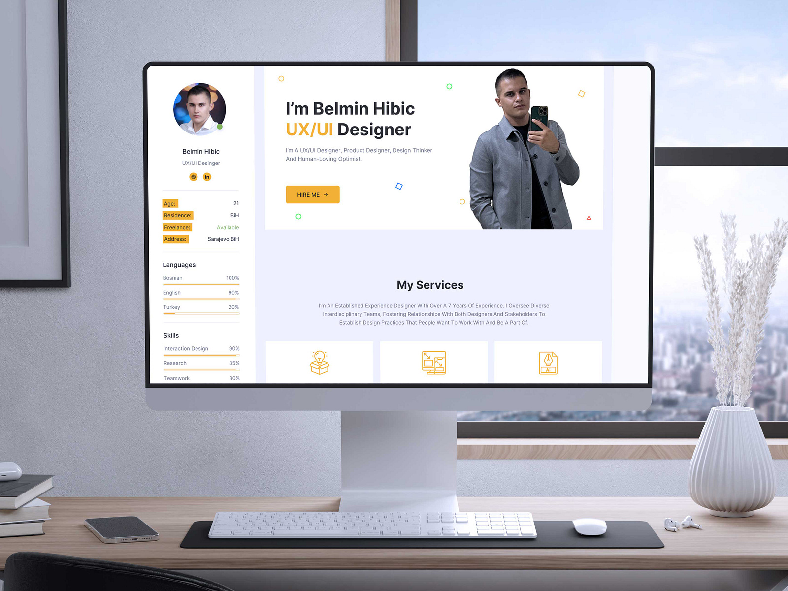 Portfolio - UX/UI Design by Belmin Hibic on Dribbble