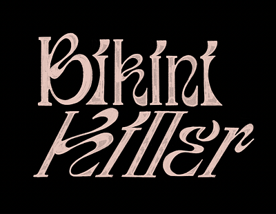 Bikini Killer bikini branding design funky handlettering illustration lettering logo procreate retro serif typography ui vector vintage