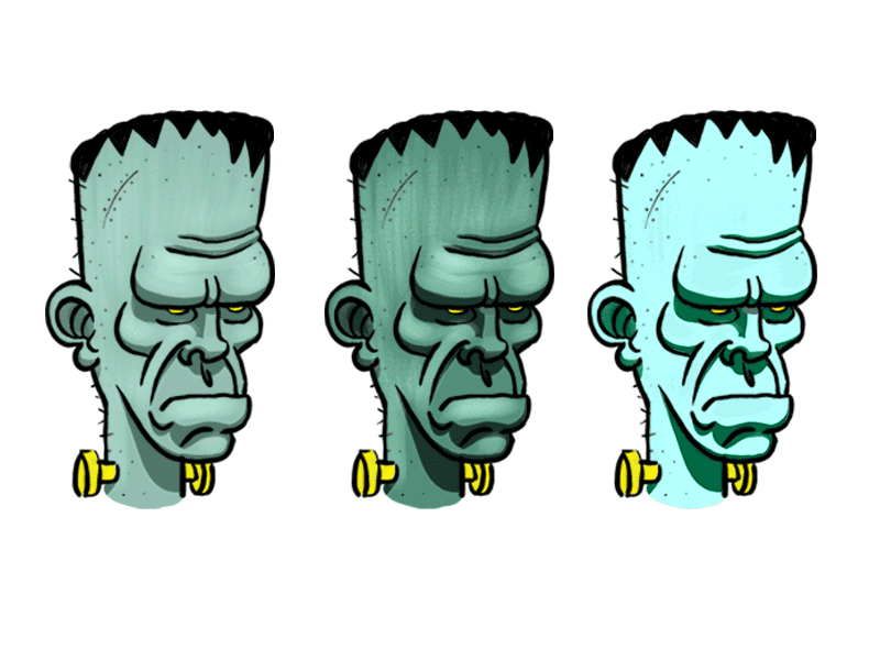 Frankenstein test 2d character character design design gif illustration loop motiongraphic photoshop test