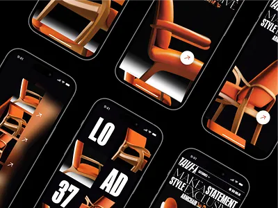 E-Commerce Fashion App Design / Store 3d animation app black brand branding e commerce fashion ios mobile product promo promo site site store typography ui ux web website