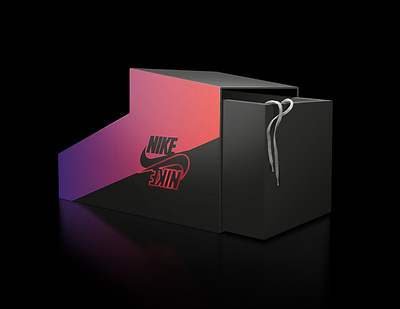 Nike - Box Design [Concept] box design nike packaging design sneaker stranger things