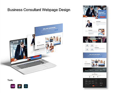 Business Consultant (WebPage Design) ui webpage website