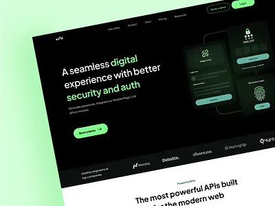 Digital Security & Authentication Website api website dashboard ui