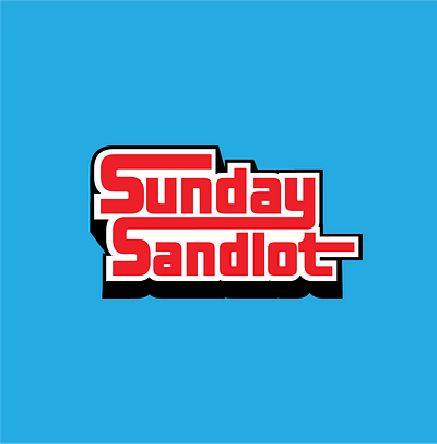 Sunday Sandlot adobe illustrator design typography