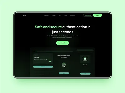 Digital Security & Authentication Website api website dashboard ui