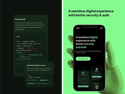 Digital Security & Authentication Website 2fa agency animation api website app ui authentication branding code coding dashboard dev ui digital security fintech modern ui otp password security ui uiux web ui