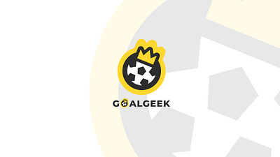GoalGeek ball black brand branding color design football graphic illustration logo soccer sport vector yellow