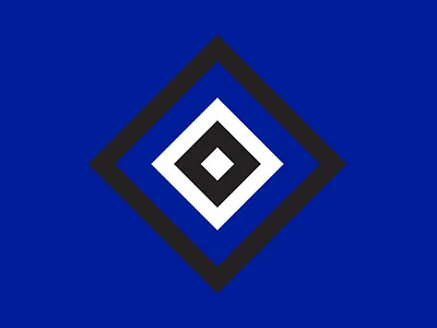 Hamburger SV 3d ball black blue branding bundesliga design deutch diamond football germany hamburg hamburger logo soccer square vector white