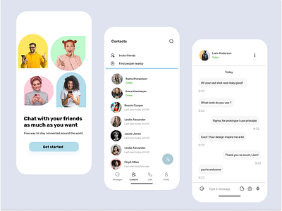 Online Friend App designs, themes, templates and downloadable graphic  elements on Dribbble