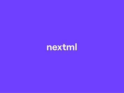 nextML: Logo Animation animation branding clean logo logotype minimal motion graphics