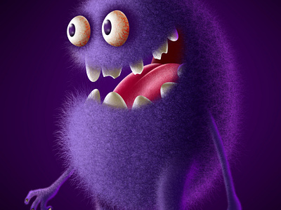 Funny monster illustration branding cartoon funny graphic design illus illustration monster ui