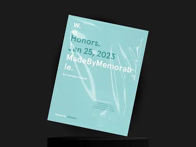 Honorable Mention awwwards branding design honorable mention interaction design interface portfolio ui ux web webdesign webflow