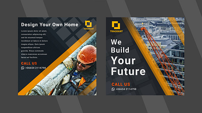 Construction Builders Social Media Posts branding design graphic design post social media post