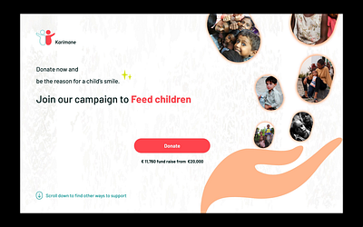 Charity-donation campaign-web-responsive-interaction.case study app campaign case study charity coupon design donate donation feeding help interaction design landing page needy children prototyping responsive sponsor ui ui design ux design web design