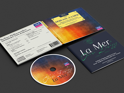 Playing with Type cd design classical music design debussy la mer music design music packaging play with type typography