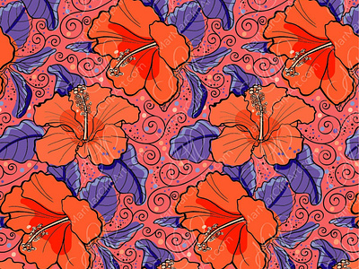 Floral seamless patterns Hibiscus fabric fabric pattern floral illustration floral pattern floral seamless floral textile graphic design hibiscus hibiscus flowers hibiscus illustration hibiscus pattern instant download labels design packaging design seamless textile seamless pattern tropical flowers vector clipart vector illustrations vector seamless