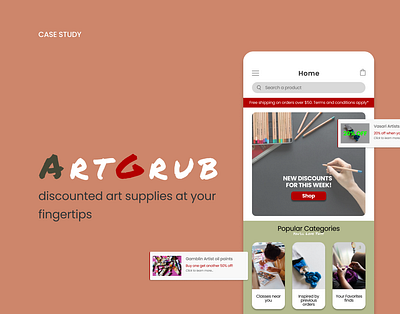 ArtGrub case study case study design ios mobile ui