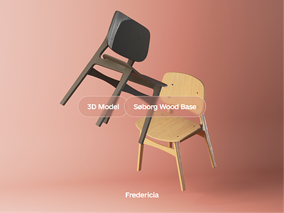 Søborg Wood Base - 3D Modeling 3d 3d 2023 3d blender 3d furniture 3d model 3d models blender branding design furniture illustration minimal minimal 3d models 2023 render render 3d