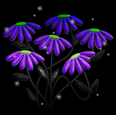 Digital Flowers 3d flowers grow growth icon illustration sydney goldstein