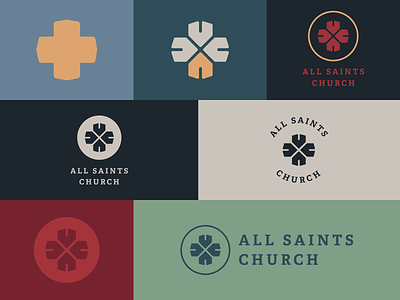 All Saints Church anglican branding church colors design logo