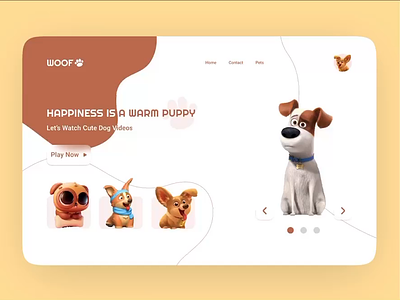 Pets - UI Design - Web Shot colors dog landing page panda pet pet ui pets pets app pets web ui ui colors ui design ui fonts ui ux user experience web design web page web ui