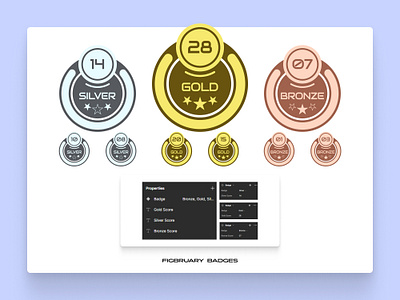 Figbruary Day 28 - Badge branding design figma graphic design illustration landing page logo ui ux vector