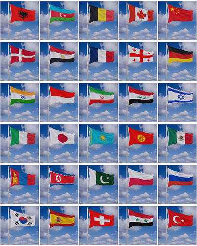 Flags. shorturl.at/opDNY 3d azerbaijan blender cycles design flags