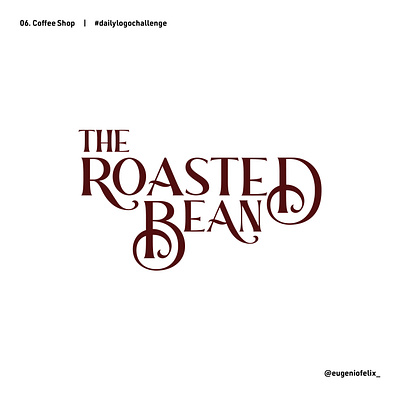 The Roasted Bean | Daily Logo Challenge bean branding coffee daily logo challenge design graphic design logo roasted