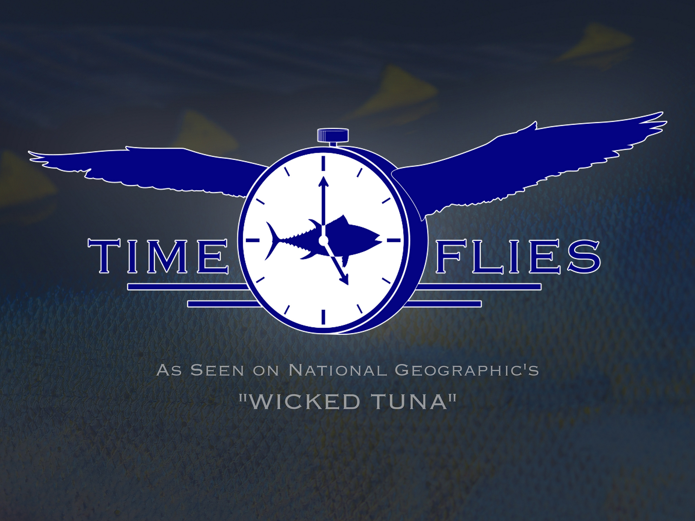 Time Flies Logo for Capn Jack Patrican of NatGeo's "Wicked Tuna" by