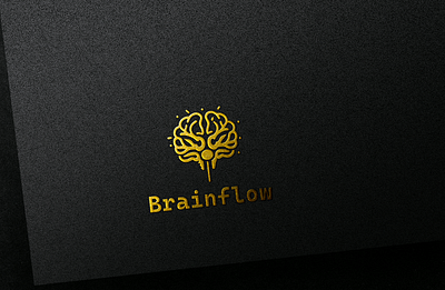 Brainflow branding graphic design graphicdesign logo logo desic logodesign mind minimalistic wellness yoga