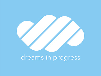 DIP Collective (Dreams in Progress) • Logo, Process & GIF adobe illustrator animation brand designer brand identity cloud logo dream gif loading logo logo design logo designer logo process motion graphics vector